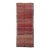 Rare Antique Kazak Runner 4x10 | Faded Red & Pink With Blue Tribal Motifs For Sale
