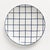 Set the table with a composition in blue. This set of 4 modern stoneware grid design plates is made of dishwasher and...