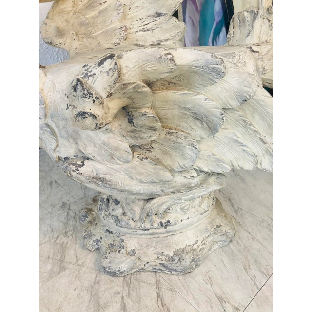 Vintage Coastal Outdoor Swan Chair For Sale - Image 11 of 13