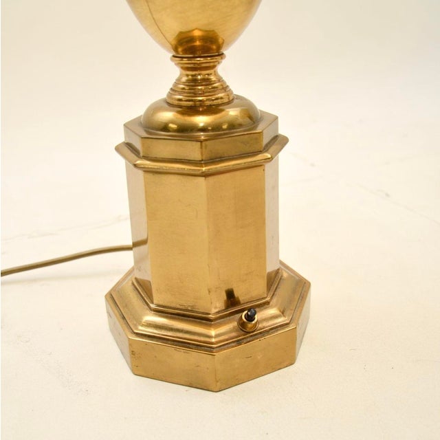 Neoclassical Brass Table Lamps, 1930s, Set of 2 For Sale - Image 10 of 12