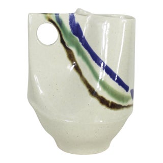 Vintage Studio Pottery Pitcher Jug Vase For Sale