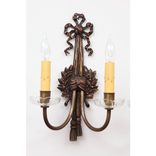 French Bronze Art Nouveau Sconces A Pair Chairish