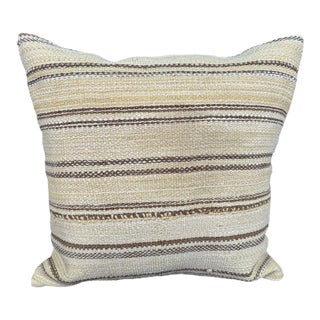 Turkish Hemp Pillow Cushion Natural Beige Brown Cushion Cover 20x20 For Sale