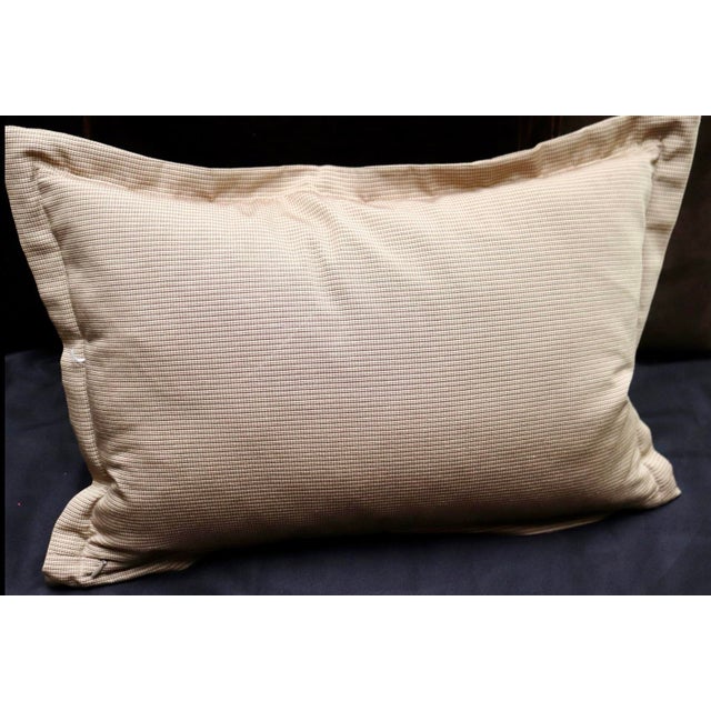English Kravet Equestrian “Gladiateur” Pillow With Double Flange Trim For Sale - Image 3 of 12