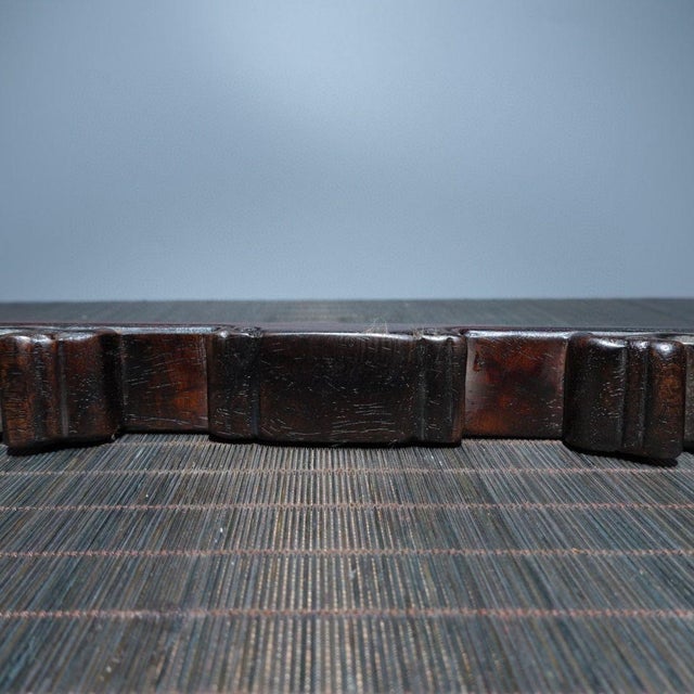 Vintage Chinese Ebony Wood Brush Rest / Mountain Form Display Stand - 26cm For Sale In Los Angeles - Image 6 of 9