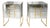Mirrored Nightstands with Brass Sled Base from Justfurnituress SRL, 2026, Set of 2 For Sale