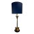 Vintage Chinoiserie "Golden Peaches" Brass Table Lamp For Sale