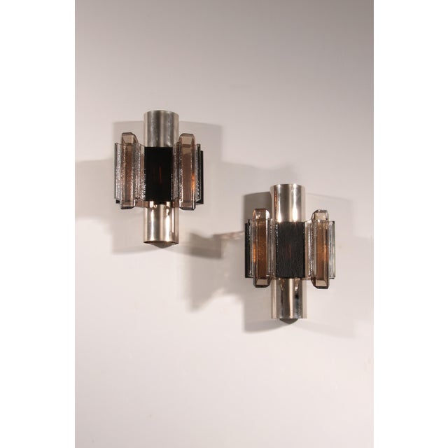 Space Age Danish Wall Sconces by Claus Bolby for Cebo Industri, 1970s, Set of 2 For Sale - Image 9 of 9