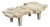 Architectural Travertine Coffee Table, Belgium, 1970s For Sale