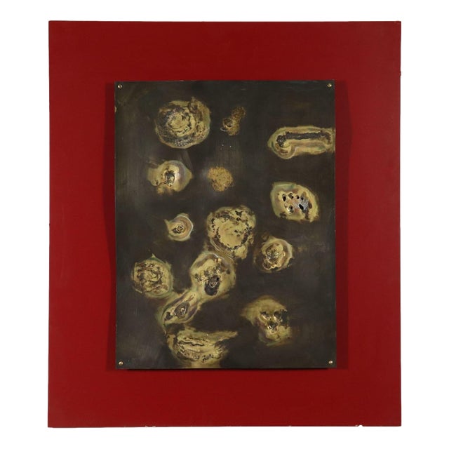 Sculpture Panel with Abstract Composition For Sale