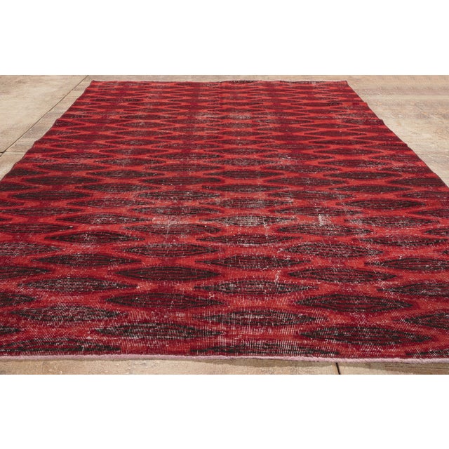 Zeki Muren Vintage Turkish Sivas Rug, 05'09 X 09'00 For Sale - Image 9 of 10