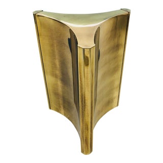 Mastercraft Brass Trilobi Dining Pedestal Table Base For Sale