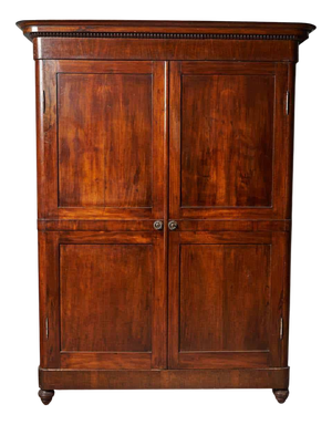 Antique Walnut Wardrobe, 1800s