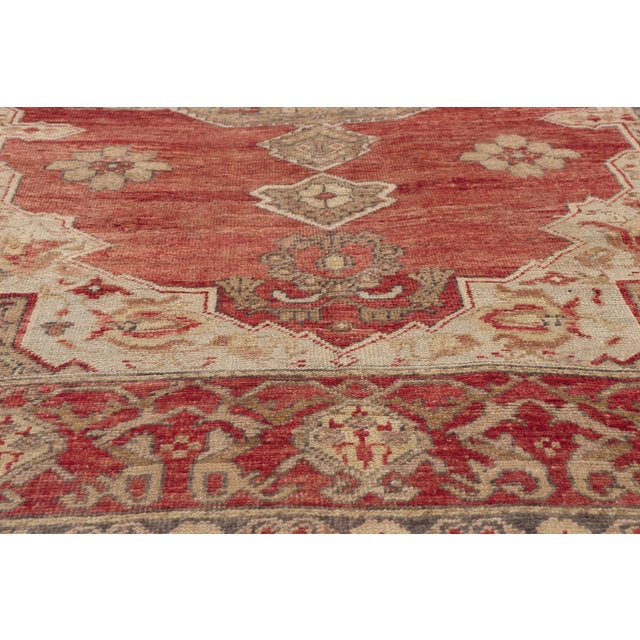 Mid 20th Century Vintage Turkish Oushak Rug, 04'11 X 11'02 For Sale - Image 5 of 10