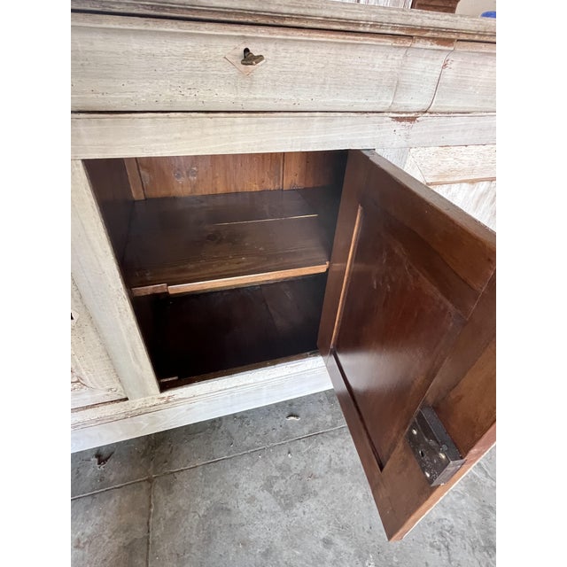 19th Century Italian Louis Philippe Bleached Walnut Credenza For Sale - Image 10 of 16