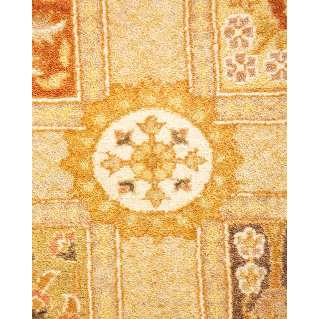 Traditional Mogul, One-of-a-Kind Hand-Knotted Runner Rug - Ivory, 2' 8" x 7' 9" For Sale - Image 3 of 8