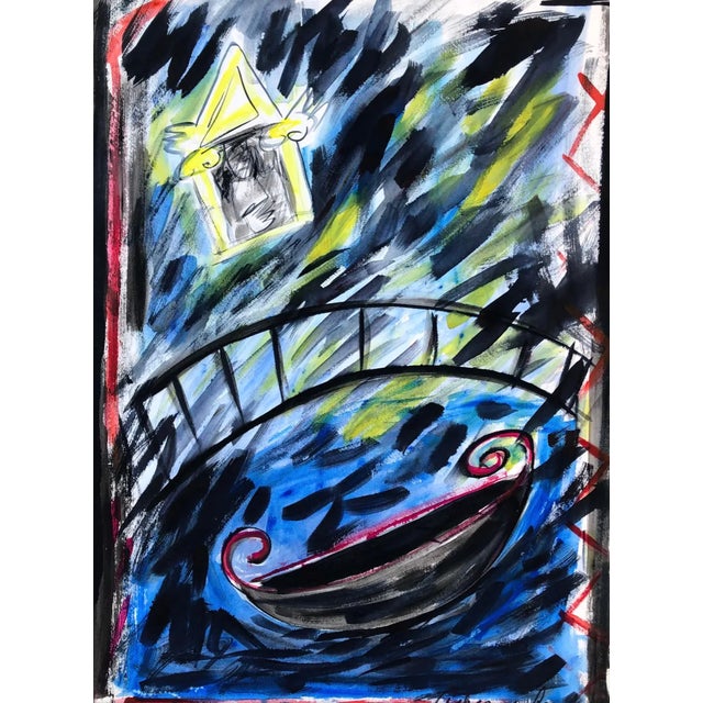 Modern 1990s Adrienne Anderson Abstract Painting For Sale - Image 3 of 3