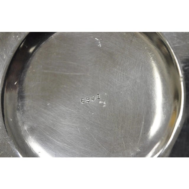 Antique English Art Nouveau Silver Plated Covered Butter Serving Dish W / Birds For Sale - Image 14 of 15