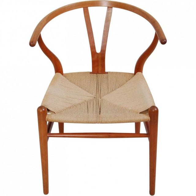 Wishbone Chairs in Cherrywood by Hans Wegner, 2000s, Set of 6 For Sale - Image 9 of 18