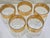 Mid-Century Modern Mid 20th Century Hollywood Regency Set of 5 Culver Tyrol 22k Gold Footed Cocktail Glasses For Sale - Image 3 of 8