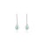 Not Yet Made - Made To Order 14k Gold Modern Emerald and Halo Diamonds Drop & Dangle Earrings- A Pair For Sale - Image 5 of 11