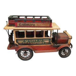 Vintage Model Double Decker Bus, 1970 For Sale