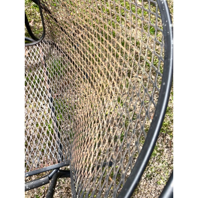 1960s Vintage Wrought Iron Patio Chairs in the Style of Russell Woodard - a Pair For Sale - Image 11 of 13