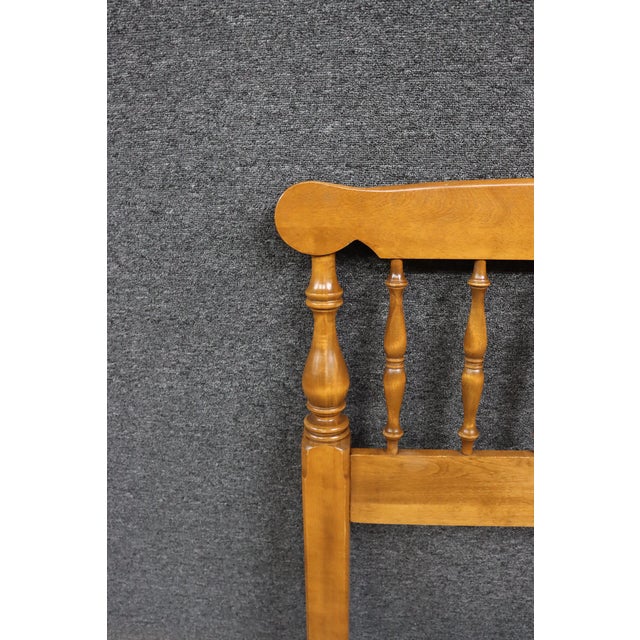 Brown Ethan Allen American Maple King Size Bootjack Headboard For Sale - Image 8 of 10