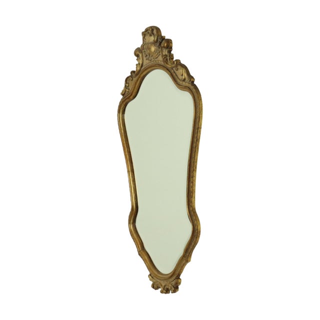 Faceted Gold Leaf Mirror from Deknudt, 1960s For Sale - Image 11 of 18
