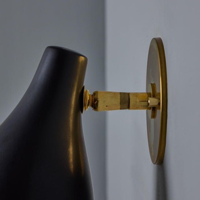 1950s Gino Sarfatti Model #10 Sconce for Arteluce in Black For Sale - Image 11 of 12