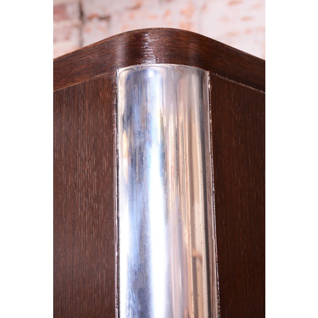 Bauhaus Bauhaus Wardrobe in Chrome, Steel, and Oak from Vichr a Spol, Czech, 1930s For Sale - Image 3 of 18