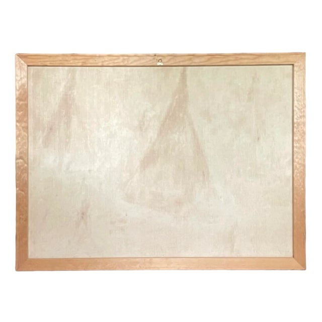 Mid 20th Century 1960s Mid Century Abstract Expressionist Sailboat Oil on Canvas For Sale - Image 5 of 5