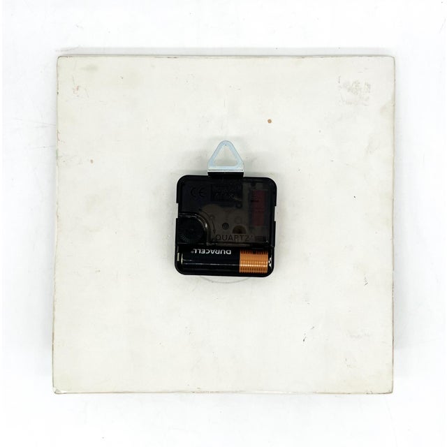 Ceramic Vintage Italian Majolica Style Lemon Ceramic Wall Clock | Hand Painted Citrus Kitchen Decor - Mediterranean, Cottagecore For Sale - Image 7 of 11