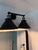 Innovations Lighting Industrial Two-Light Adjustable Wall Sconce in Black & Antique Brass For Sale In San Francisco - Image 6 of 7