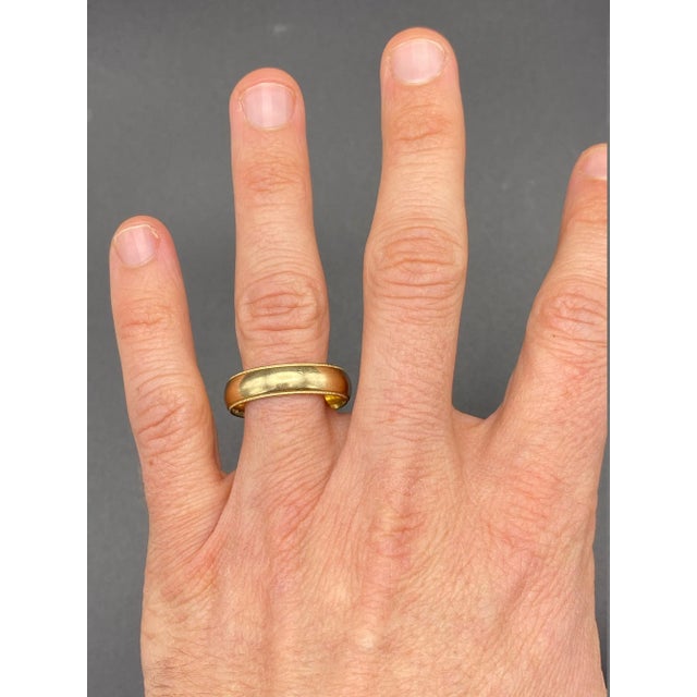 1990s The Hammamet: Men's 14K Yellow Gold Classic Men's Wedding Band For Sale - Image 5 of 5
