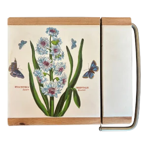 1990s Portmeirion Botanic Garden Hyacinthus Orientalis Cheese Board/Slicer