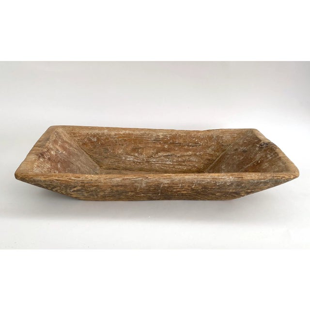 Rustic Turkish Dough Bowl W/ Handle For Sale - Image 9 of 10