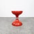 Red plastic stool with a silver aluminum ribbon in the middle. Manufactured by S.p.A. Biemme Bologna, Italy 1970s. In very...