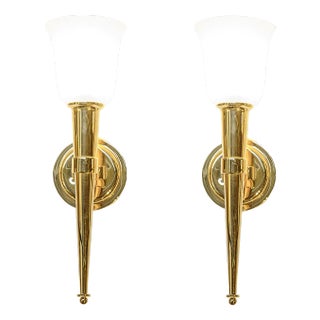 Perzel Wall Lights by Jean Perzel, Set of 2 For Sale