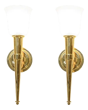 Perzel Wall Lights by Jean Perzel, Set of 2