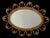 Vintage French Oval Rattan Mirror, 1950s For Sale - Image 3 of 10