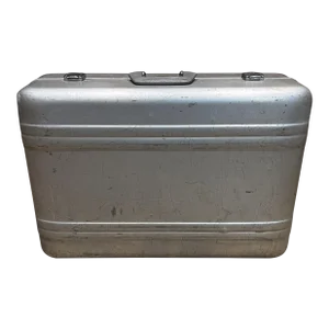 1970s Zero Halliburton Aluminum Hard Suitcase Vintage Modern Luggage