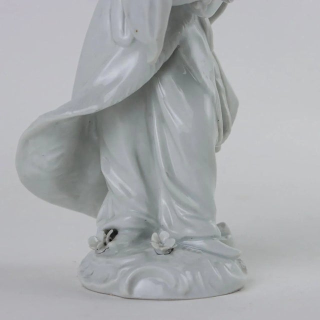 Antique Porcelain Figure of Oriental Man For Sale - Image 5 of 9