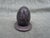 Vintage Purple Hand Carved Alabaster Egg and Stand Italy For Sale - Image 14 of 16