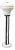 Italian Floor Lamp in Glass, Iron and Marble, 1970s For Sale