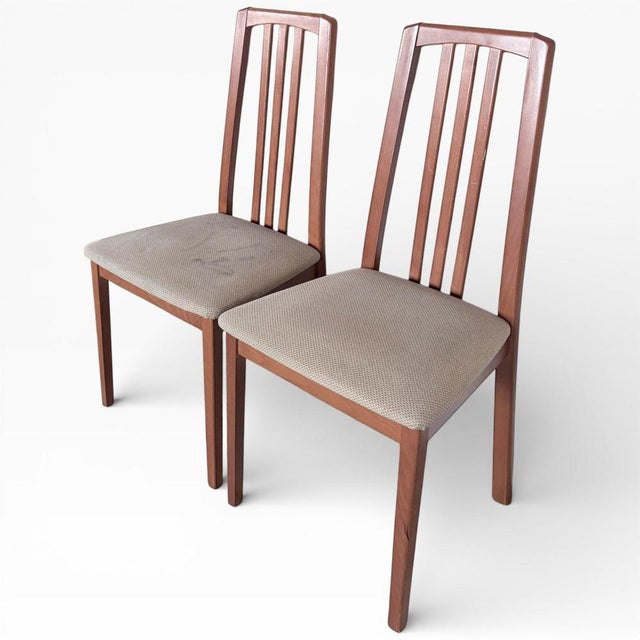 Wood Mid-Century High Back Dining Chairs from Morris of Glasgow, 1960s, Set of 4 For Sale - Image 7 of 9