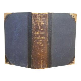 Antique 1890 Diseases of Children Alfred Vogel Appletons Medical Library Leather For Sale