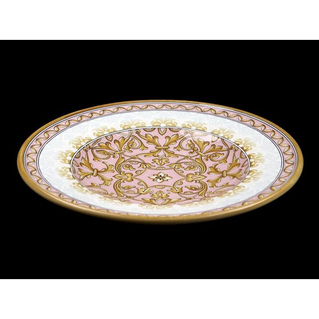 Not Yet Made - Made To Order Pink Damask Plate by Deblona For Sale - Image 5 of 12