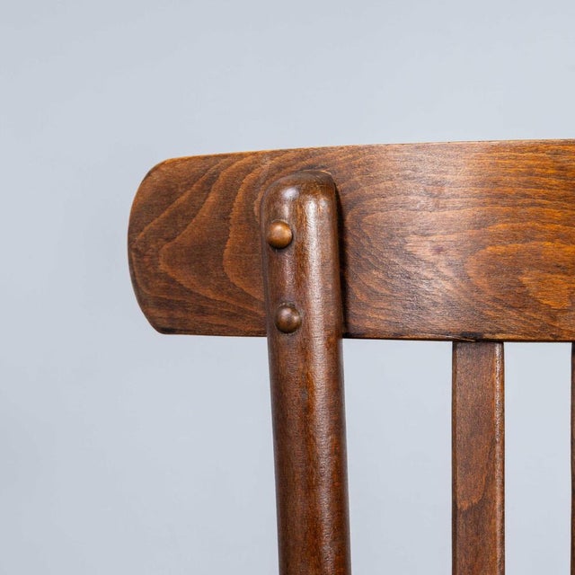 Warm Oak Classic Bentwood Dining Chair, 1940s For Sale - Image 9 of 11