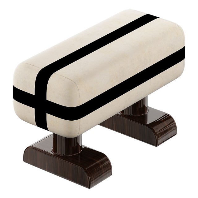 Fita Bench in Black and White by Hommés Studio For Sale